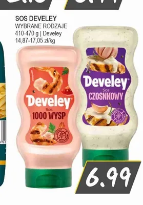 Sos czosnkowy Develey promocja w Słoneczko