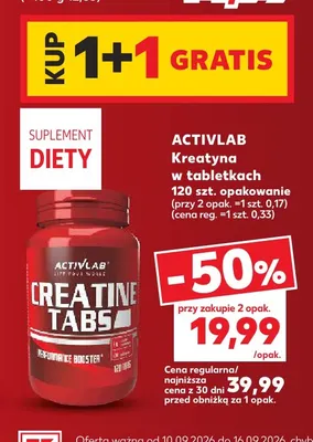 Kreatyna w tabletkach Activlab Creatine Tabs promocja w Kaufland