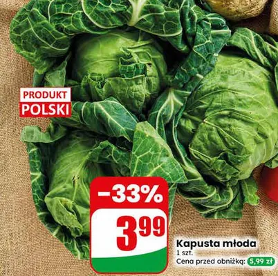 Kapusta młoda promocja w Dino