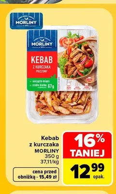 Kebab z kurczaka Morliny promocja w Carrefour