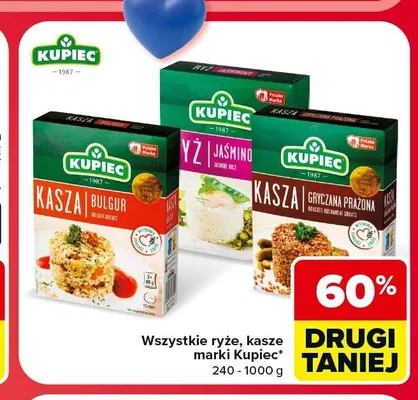Ryże i kasze Kupiec promocja w Carrefour