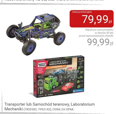 Transporter Laboratorium Mechaniki Clementoni promocja w Smyk