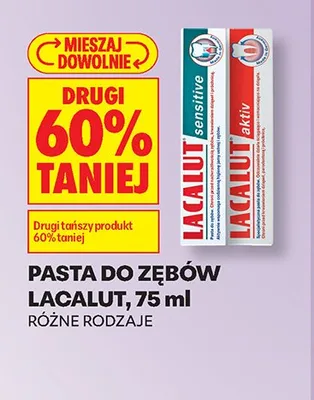 Pasta do zębów Lacalut Aktiv promocja w Biedronka