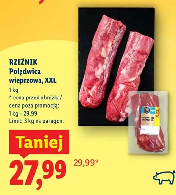 Polędwica wieprzowa, XXL Rzeźnik promocja w Lidl