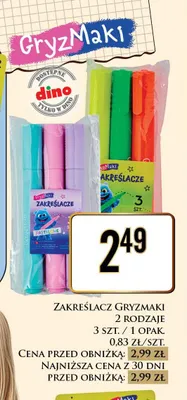Zakreślacze GryzMaki promocja w Dino