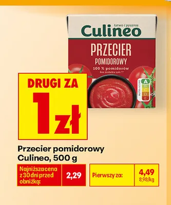 Przecier pomidorowy Culineo promocja w Biedronka
