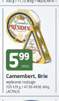 Ser Camembert Président Lactalis promocja w Marketvita