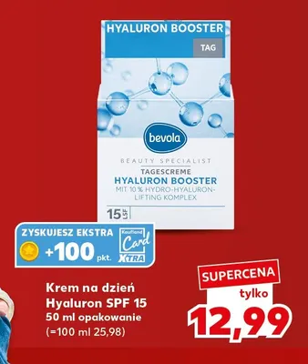Krem na dzień Hyaluron SPF 15 Bevola promocja w Kaufland