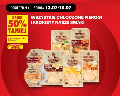 Pierogi z kapustą i grzybami Nasze Smaki promocja w Biedronka