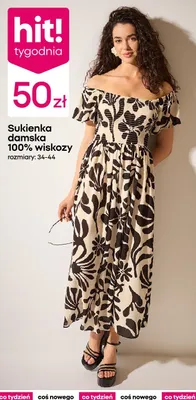 Sukienka damska 100% wiskozy promocja w Pepco