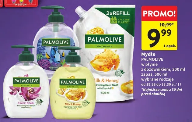 Mydło w płynie z dozownikiem wybrane rodzaje promocja w Intermarche
