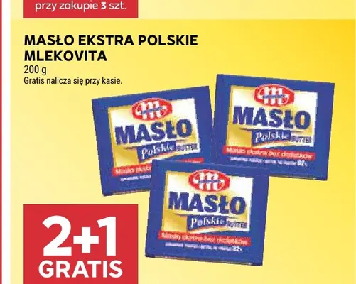 Masło ekstra polskie Mlekovita promocja w Stokrotka
