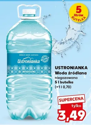 Woda źródlana niegazowana promocja w Kaufland