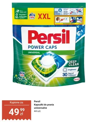 Kapsułki do prania Persil Power Caps Universal promocja w Dino