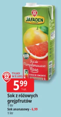 Sok z różowych grejpfrutów promocja w Leclerc