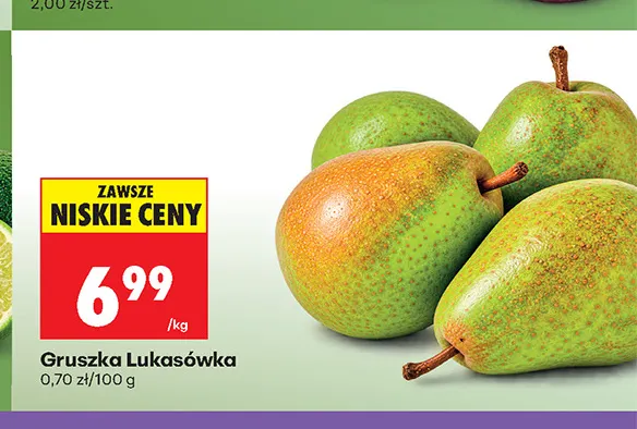 Gruszka Lukasówka promocja w Biedronka