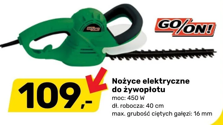 Nożyce elektryczne do żywopłotu promocja w Bricomarche