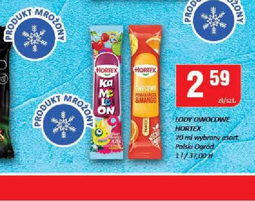 Lody owocowe Hortex Kameleon promocja w Chorten