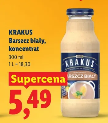 Barszcz biały koncentrat promocja w Lidl