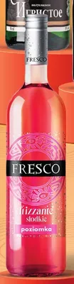 Wino Fresco Frizzante słodkie poziomka promocja w Żabka