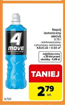 Napój izotoniczny 4Move wiśniowy promocja w Carrefour Express
