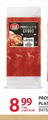Szynka Prosciutto Crudo plastry Bell promocja w Selgros