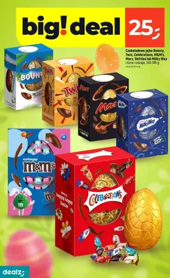 Czekoladowe jajko różne rodzaje promocja w Dealz
