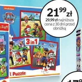 Puzzle Trefl Psi Patrol 3 in 1 promocja w Dzień Dziecka