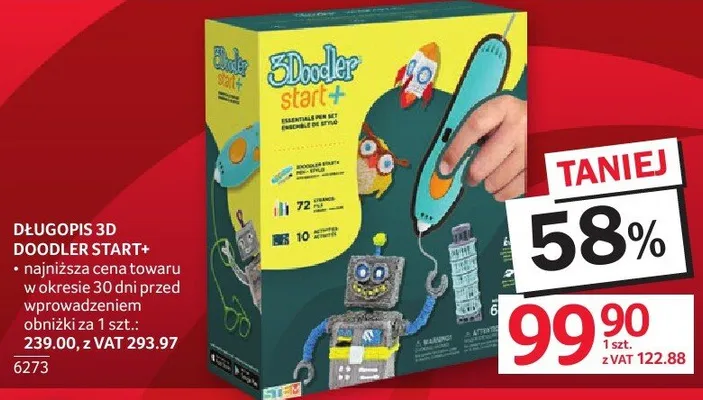 Długopis 3D Doodler Start promocja w Selgros