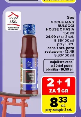 Sos Gochujang Bulgogi House of Asia promocja w Carrefour Market