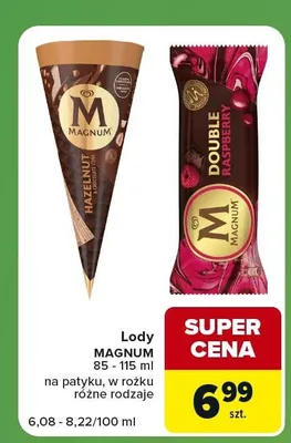 Lody na patyku Magnum Hazelnut promocja w Carrefour Express
