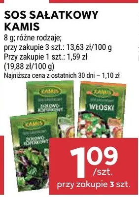 Sos sałatkowy Kamis promocja w Stokrotka