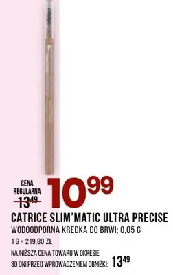 Wodooporna kredka do brwi Catrice Slim Matic Ultra Precise promocja w Drogerie Natura