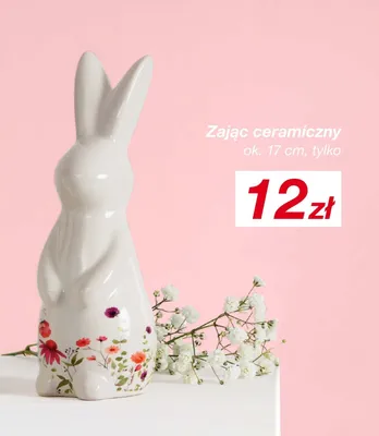 Zając ceramiczny promocja w KiK