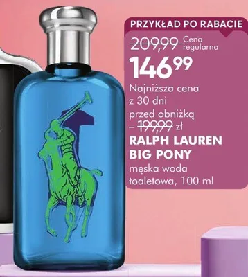 Perfumy Ralph Lauren Big Pony męska woda toaletowa promocja w Makro