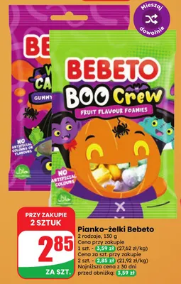 Pianko-żelki Bebeto promocja w Dino