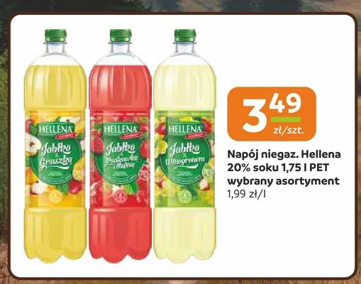 Napój niegazowany Hellena Jabłko Gruszka promocja w Gama
