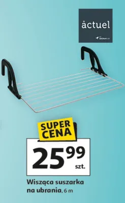 Wisząca suszarka na ubrania 6 m promocja w Auchan
