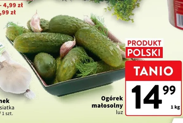 Ogórek małosolny luz promocja w Intermarche