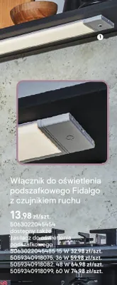 Włącznik do oświetlenia podszafkowego Fidalgo z czujnikiem ruchu promocja w Castorama