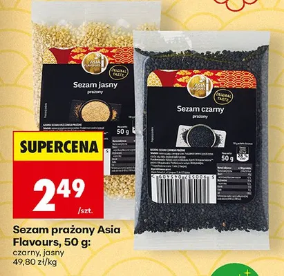 Sezam prażony czarny Asia Flavours promocja w Biedronka