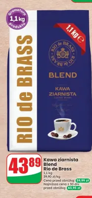 Kawa ziarnista Blend Rio de Brass promocja w Dino