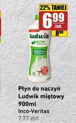 Płyn do naczyń Ludwik Miętowy promocja w API Market