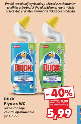 Płyn do WC Duck Marine promocja w Kaufland