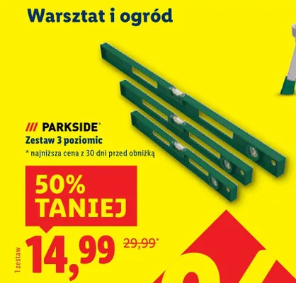 Zestaw 3 poziomic PARKSIDE promocja w Lidl