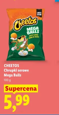 Chrupki serowe Cheetos Mega Balls promocja w Lidl