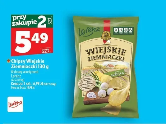 Chipsy Wiejskie Ziemniaczki promocja w TOPAZ