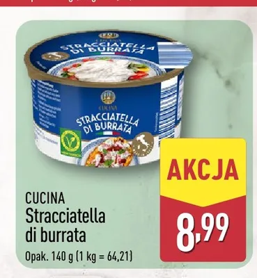 Stracciatella di burrata CUCINA promocja w Aldi