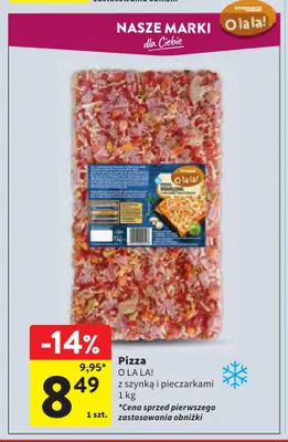 Pizza O la la! z szynką i pieczarkami promocja w Intermarche