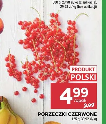 Porzeczki czerwone polskie promocja w Stokrotka